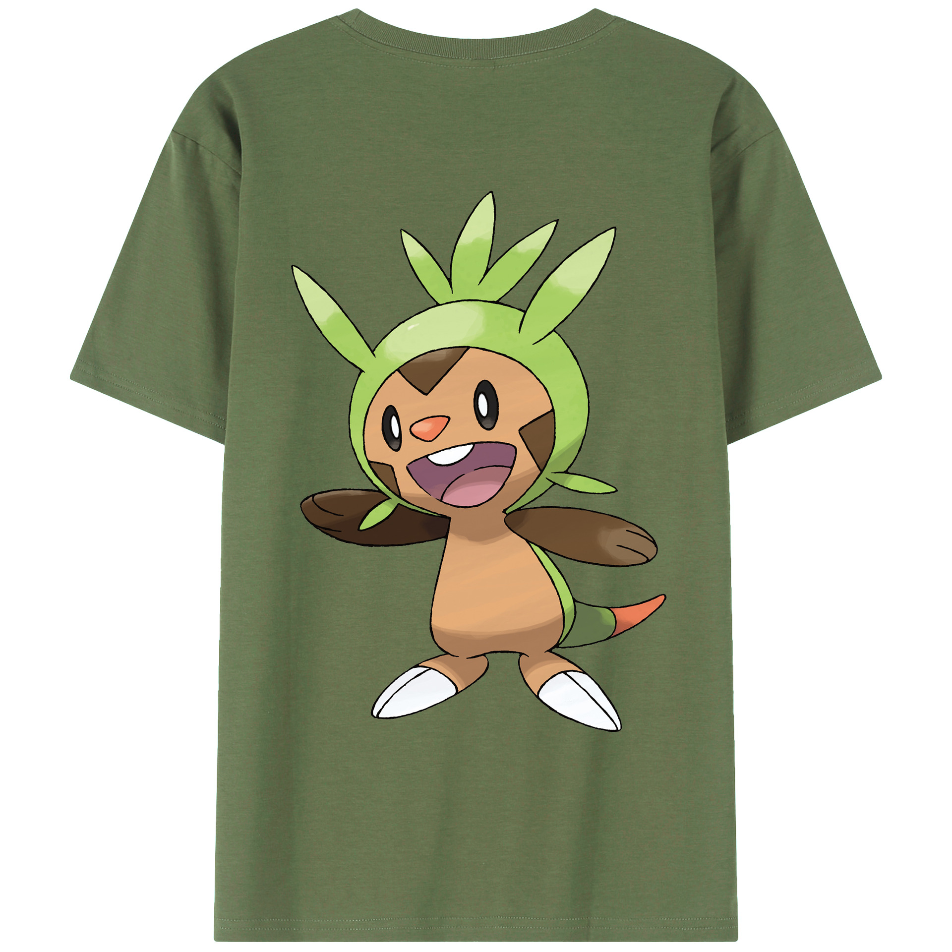 （画像用） ポケットモンスター Pokémon 綿100％ メンズ半袖Tシャツ（バックプリント） 通気性